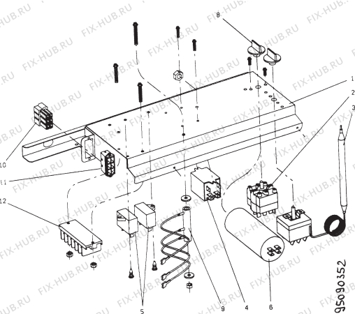 Взрыв-схема кондиционера Electrolux PPM8T - Схема узла Section 7